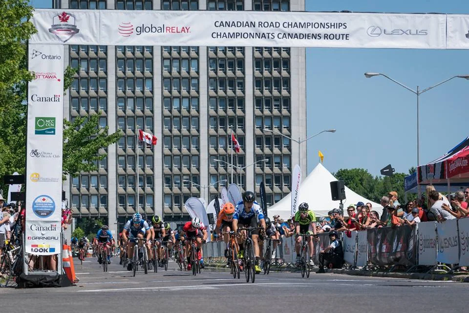 The Junior Men's sprint finish with Michael oh so close!