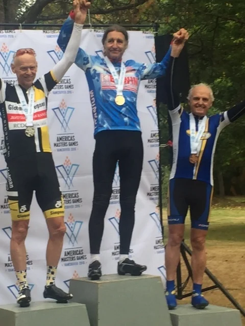 Another podium in the Road Race for Clive!