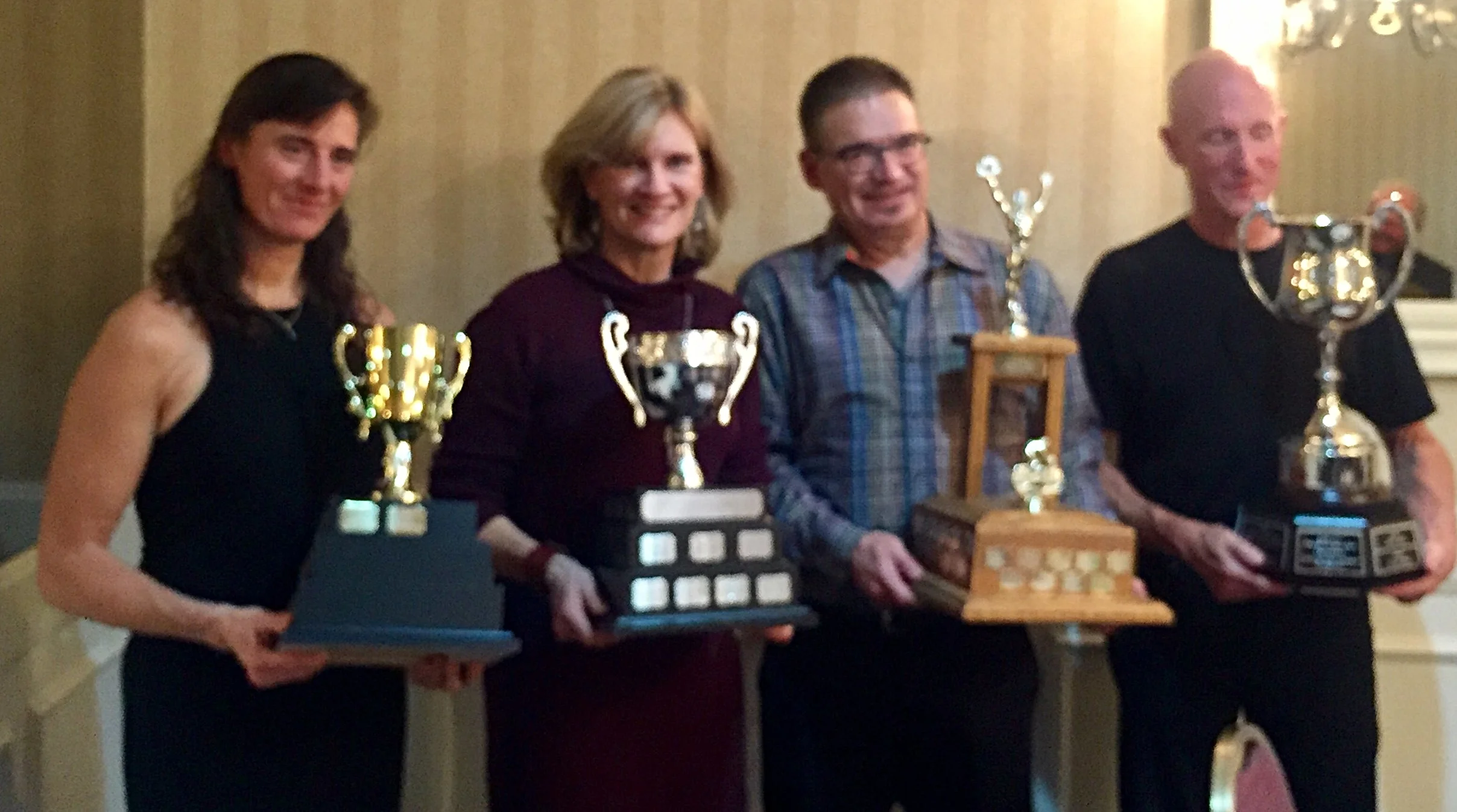 Elke Strohschein, Gail Wozny, Lorne Dmitruk, Bruce Copeland collect honours at the EMCC Awards Dinner!