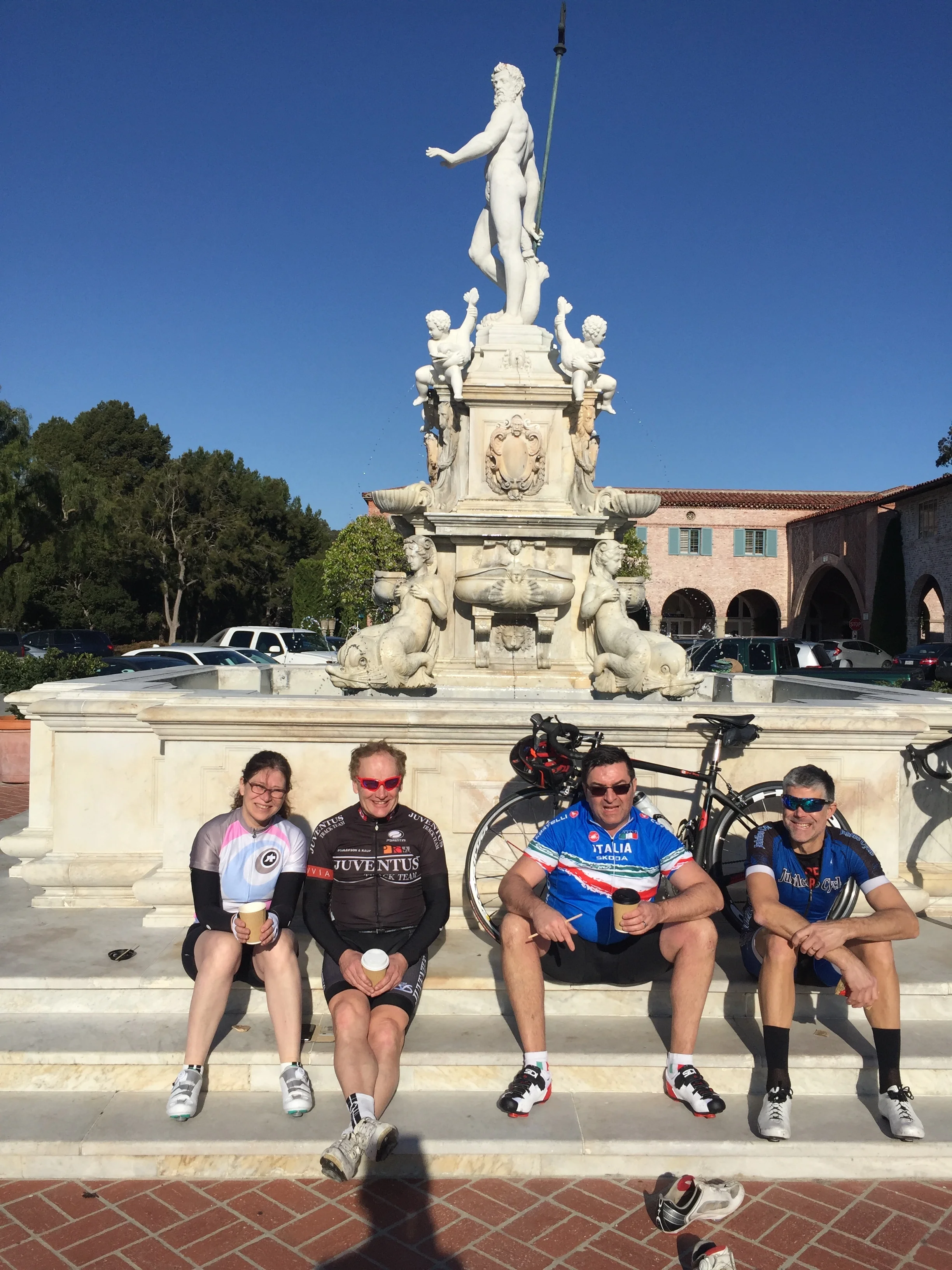 Some of the gang imagining Italy?