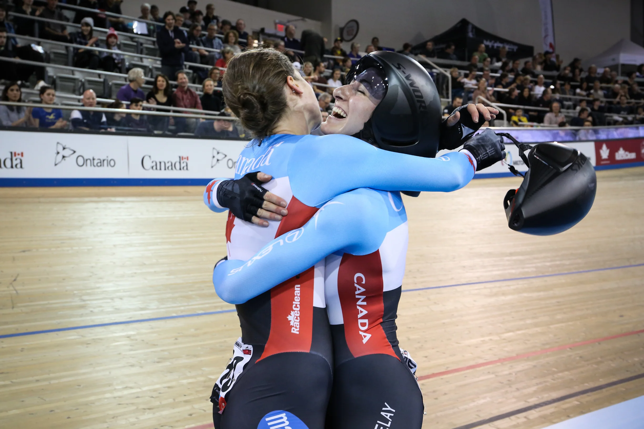 And this is what it feels like to win on home turf! - photo by Peter Kraiker (Ariane Bonhomme & Kinley Gibson)