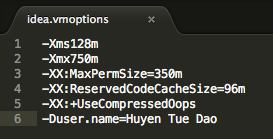 Adjusting VM Options for Android Studio on Mac