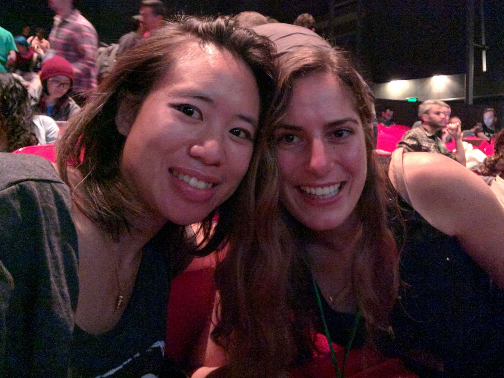 Me and the amazing Christina Lee , who gave a stellar talk on "Borrowing the Best of the Web to Make Native Better"