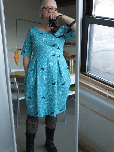 The Elisalex by By Hand London in some Kokka by Echino, bought at Z Fabrics….