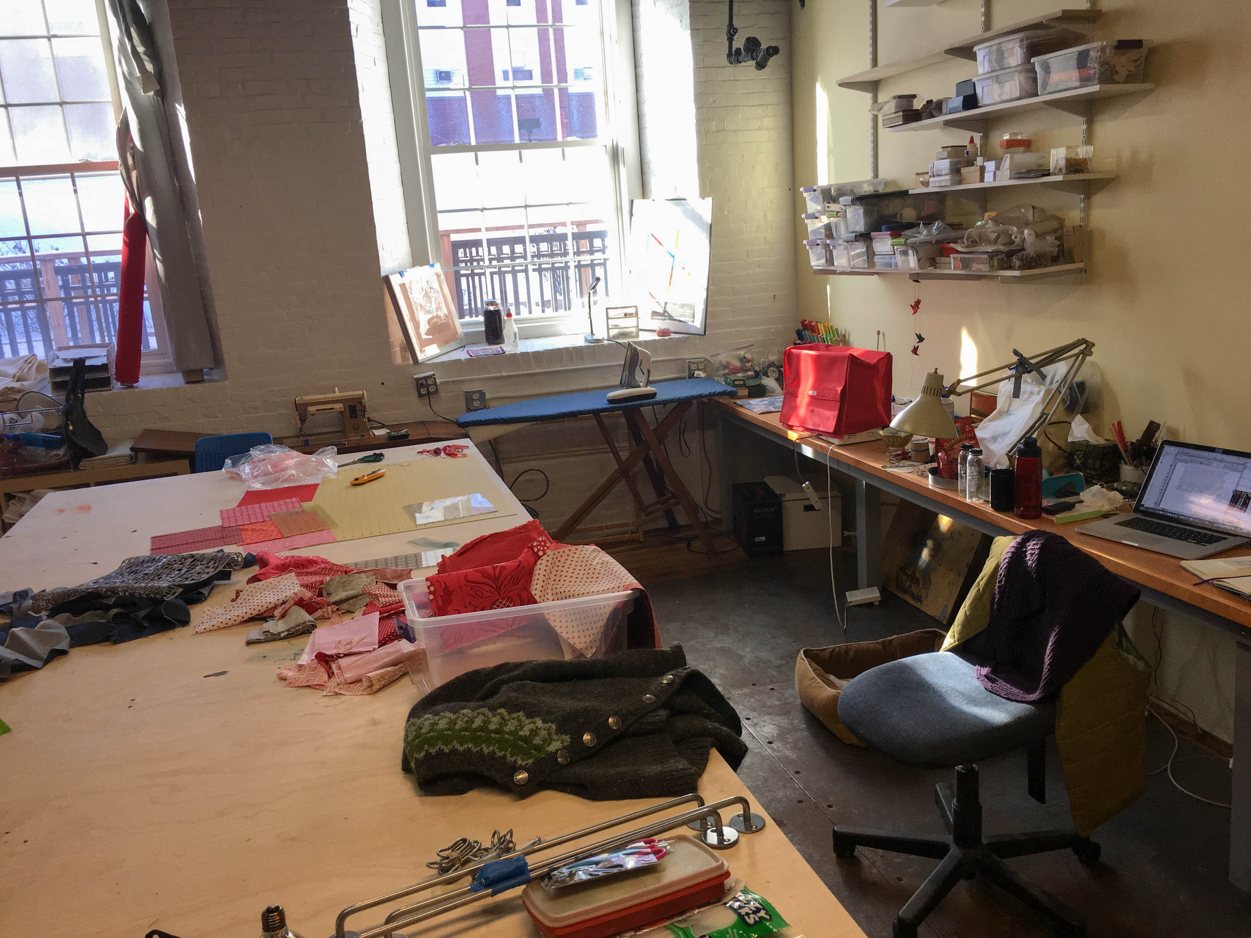 At the moment my studio is a chaotic mess, but it is my safe haven, and a place to work through my anxiety.....