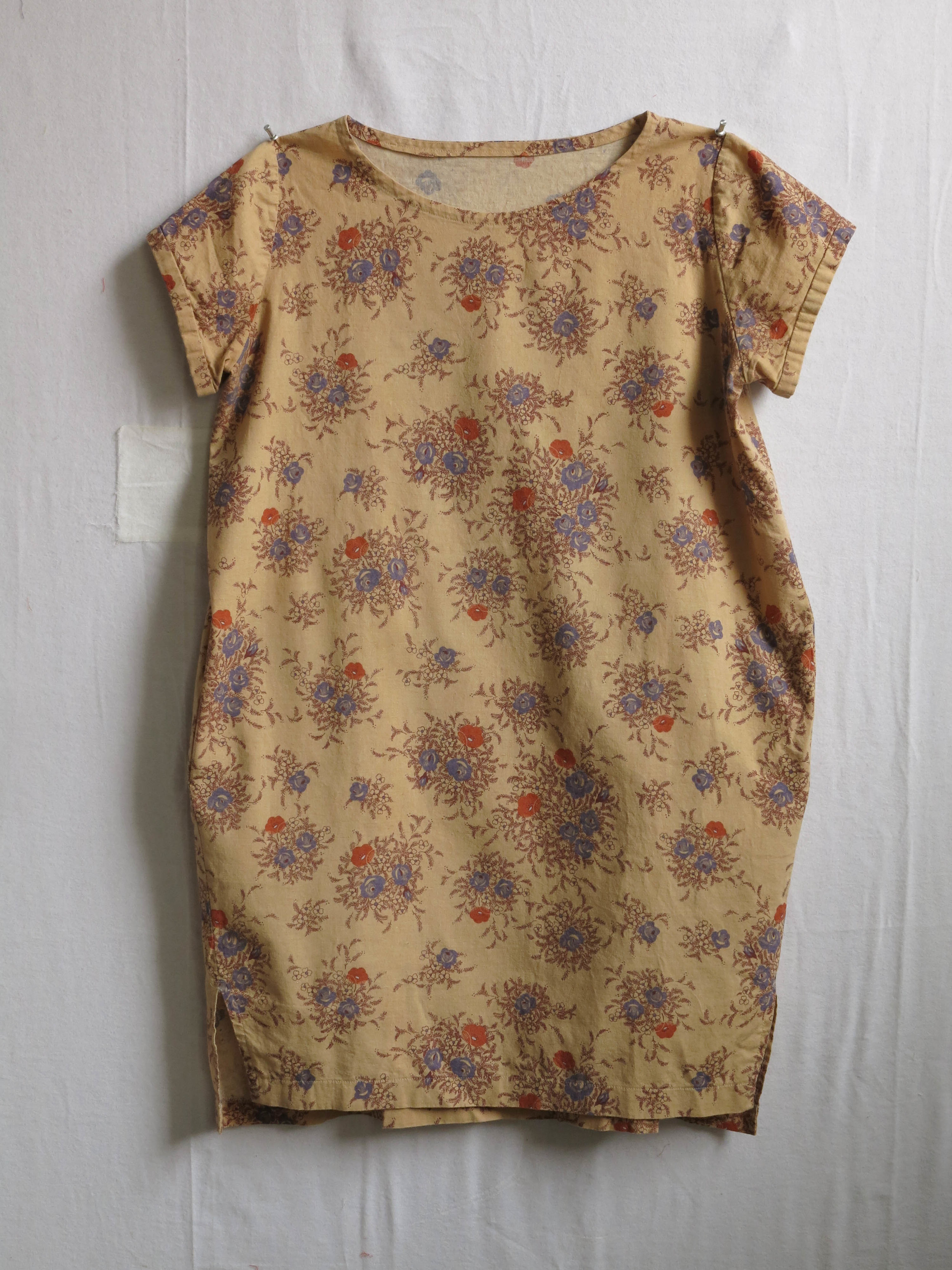 An Inari Tee dress, pattern by Named, in some Japanese cotton/linen blend purchased years ago online.