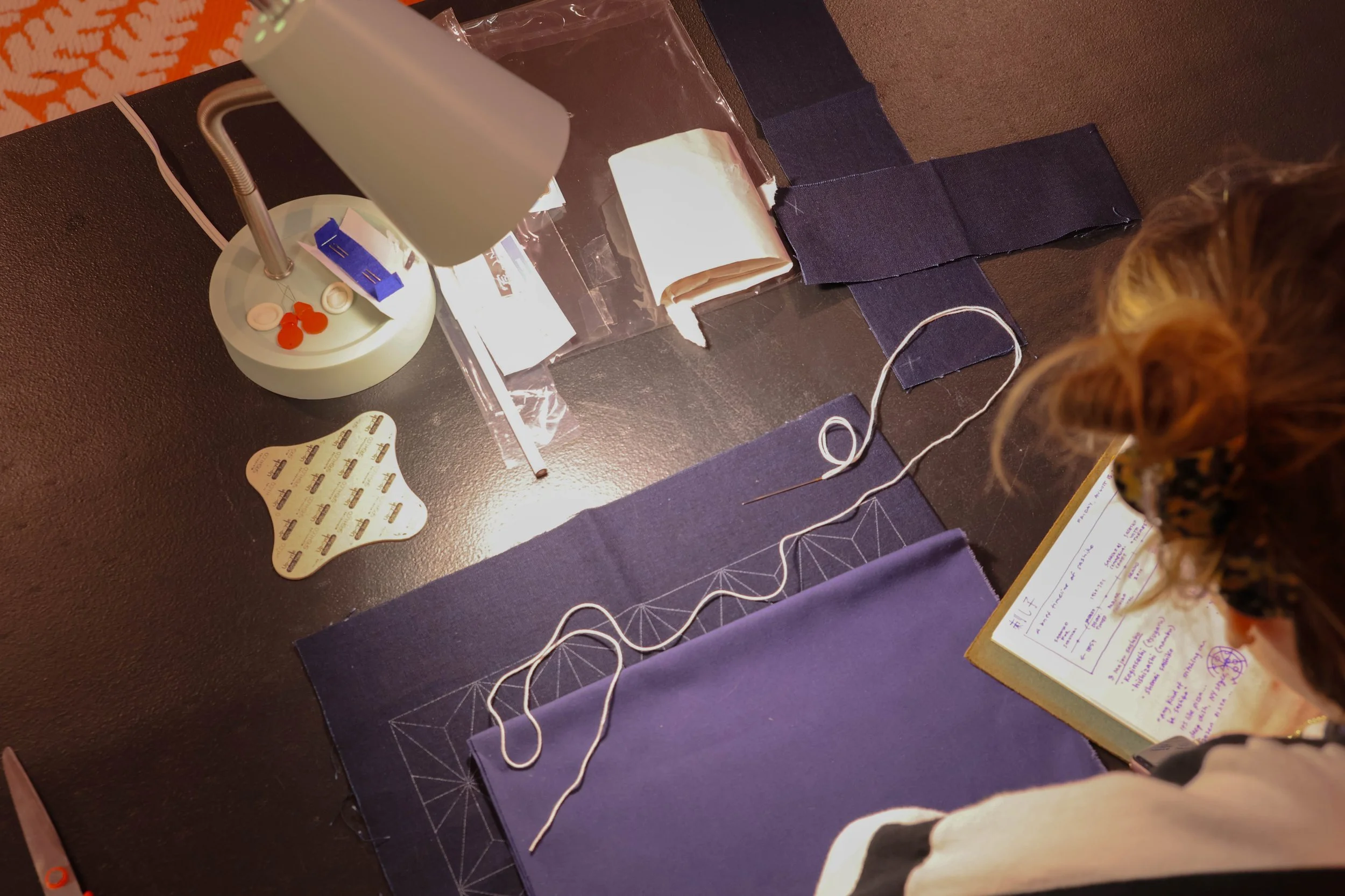 Sashiko stitchers set-up.jpg