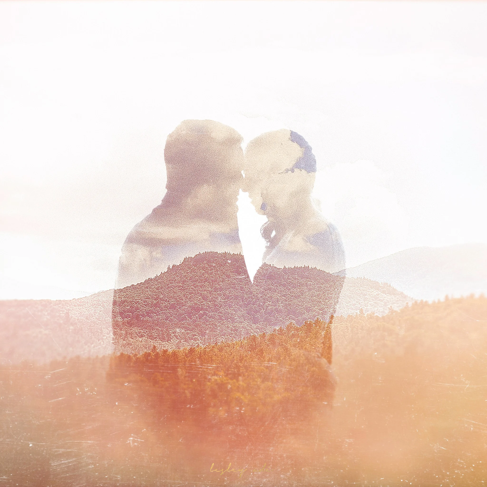 lake placid wedding double exposure