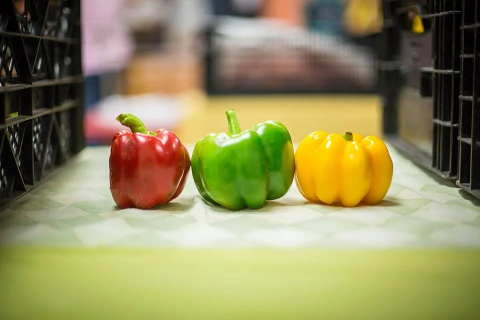 Line up peppers!