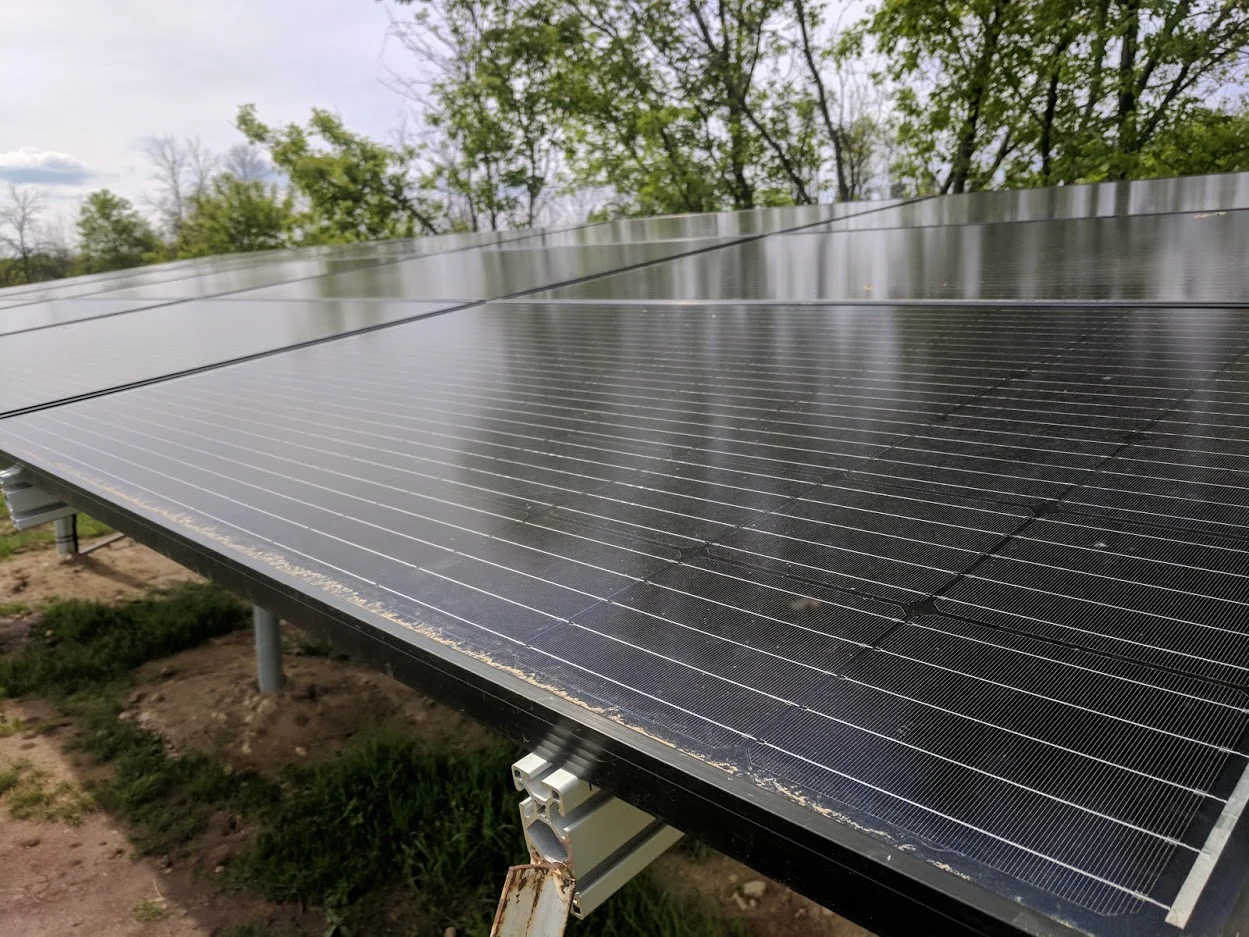 The new BIG solar panels!! We’re 100% SOLAR!