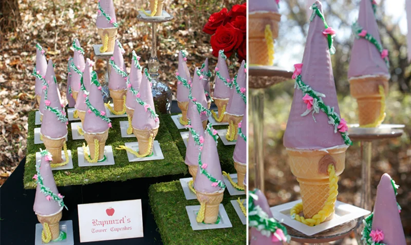 Rupunzel Cupcake Towers. photo by Katie Gordon