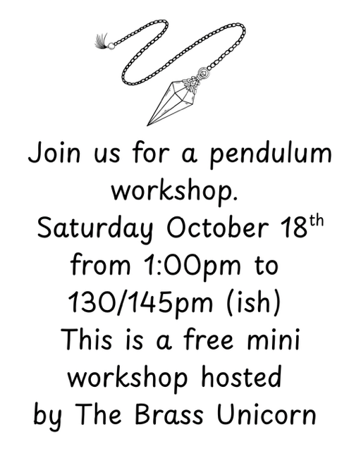 Mini Pendulum Workshop - Free Event