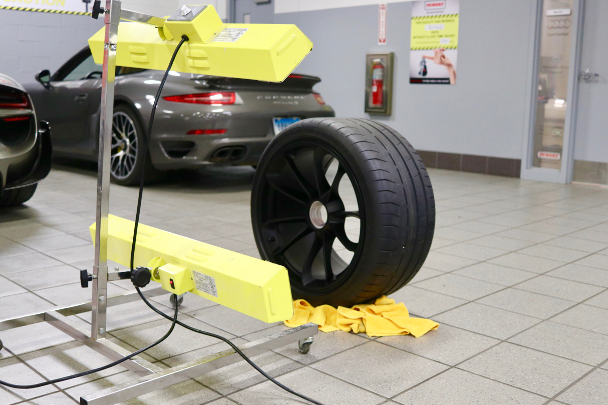 Infrared Curing for a better bond to the wheel surfaces