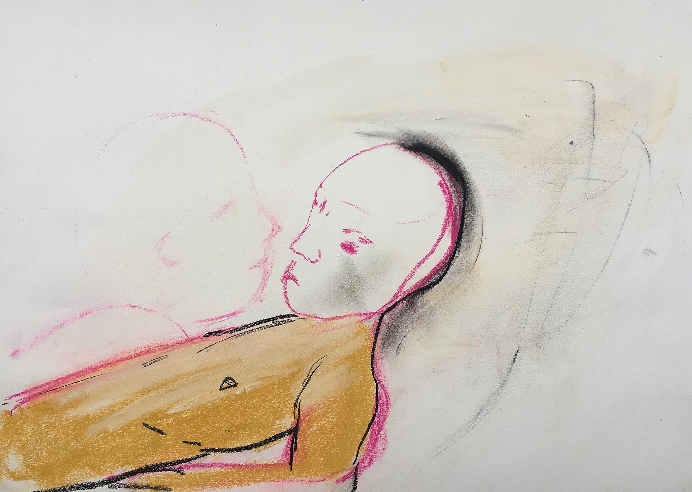 3Dragana B. Stevanovic, 2016, Pastel and charcoal, 13 x 19 in, Visible and Invisible.jpg