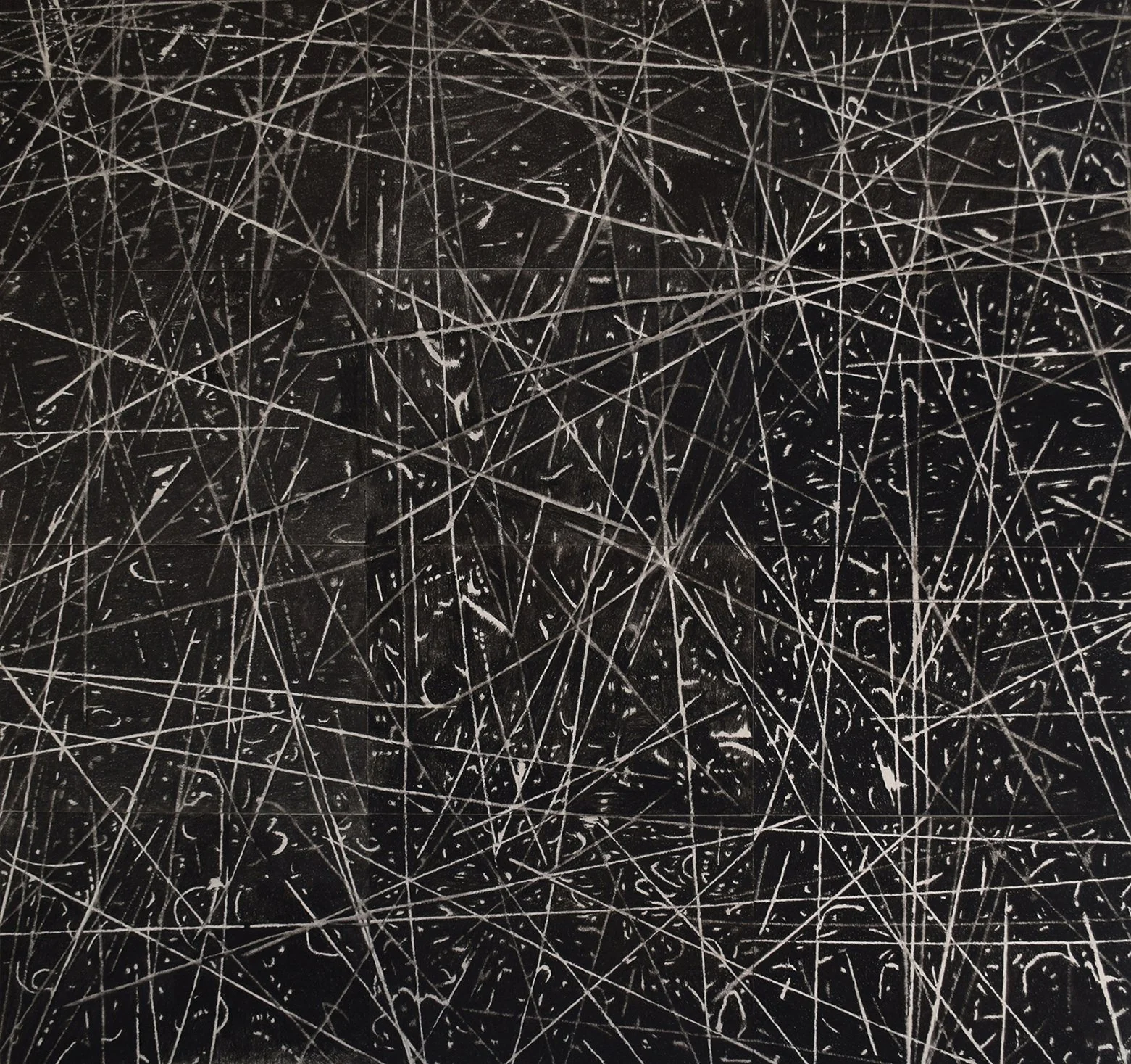 Natasa Kokic, 2017, Charcoal on paper, 48 x 50 in, Cloud Chamber.jpg