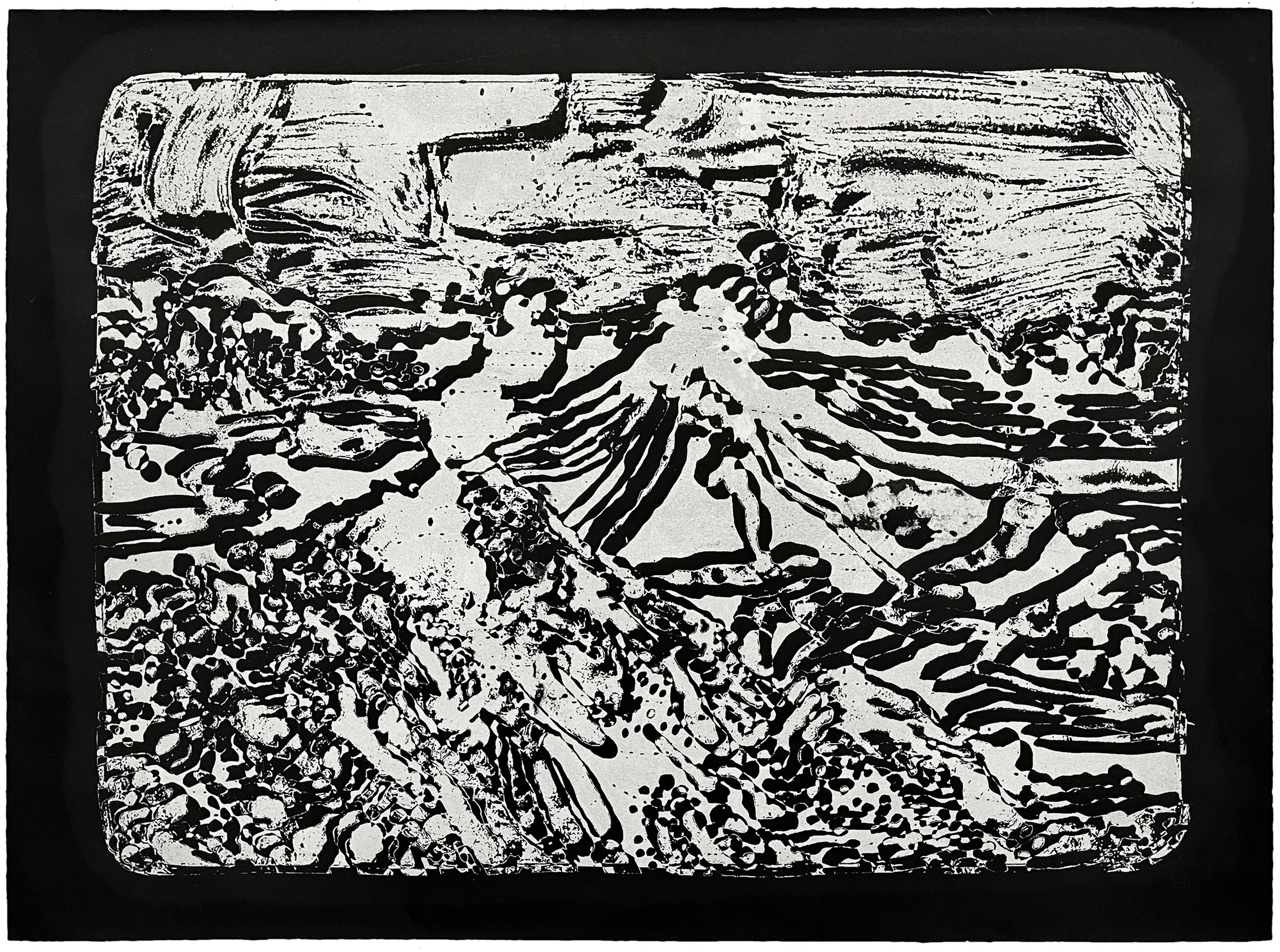Coelho_Catarina_Volcanism_Silkscreen resist with Sumi ink wash_2024_22x30 inches.jpg