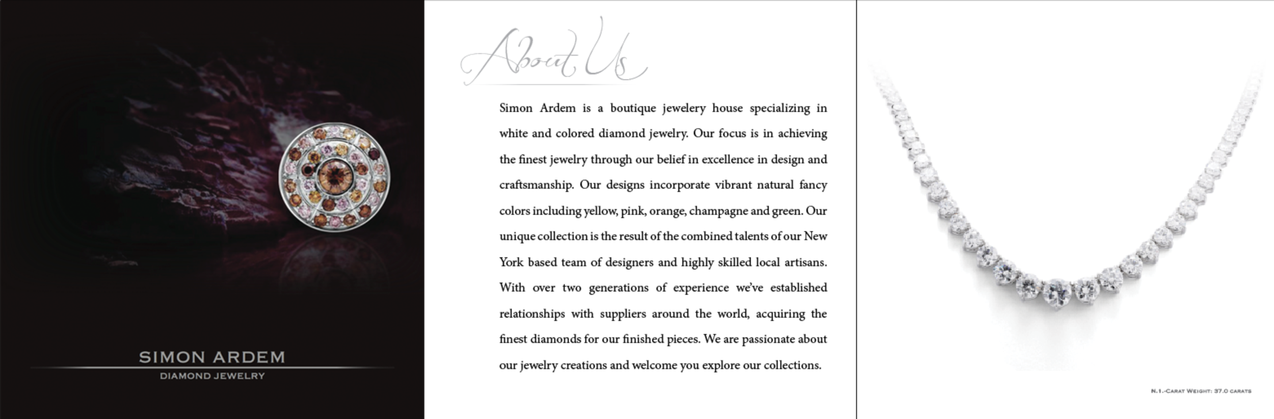 Brochure for Luxury Jewler