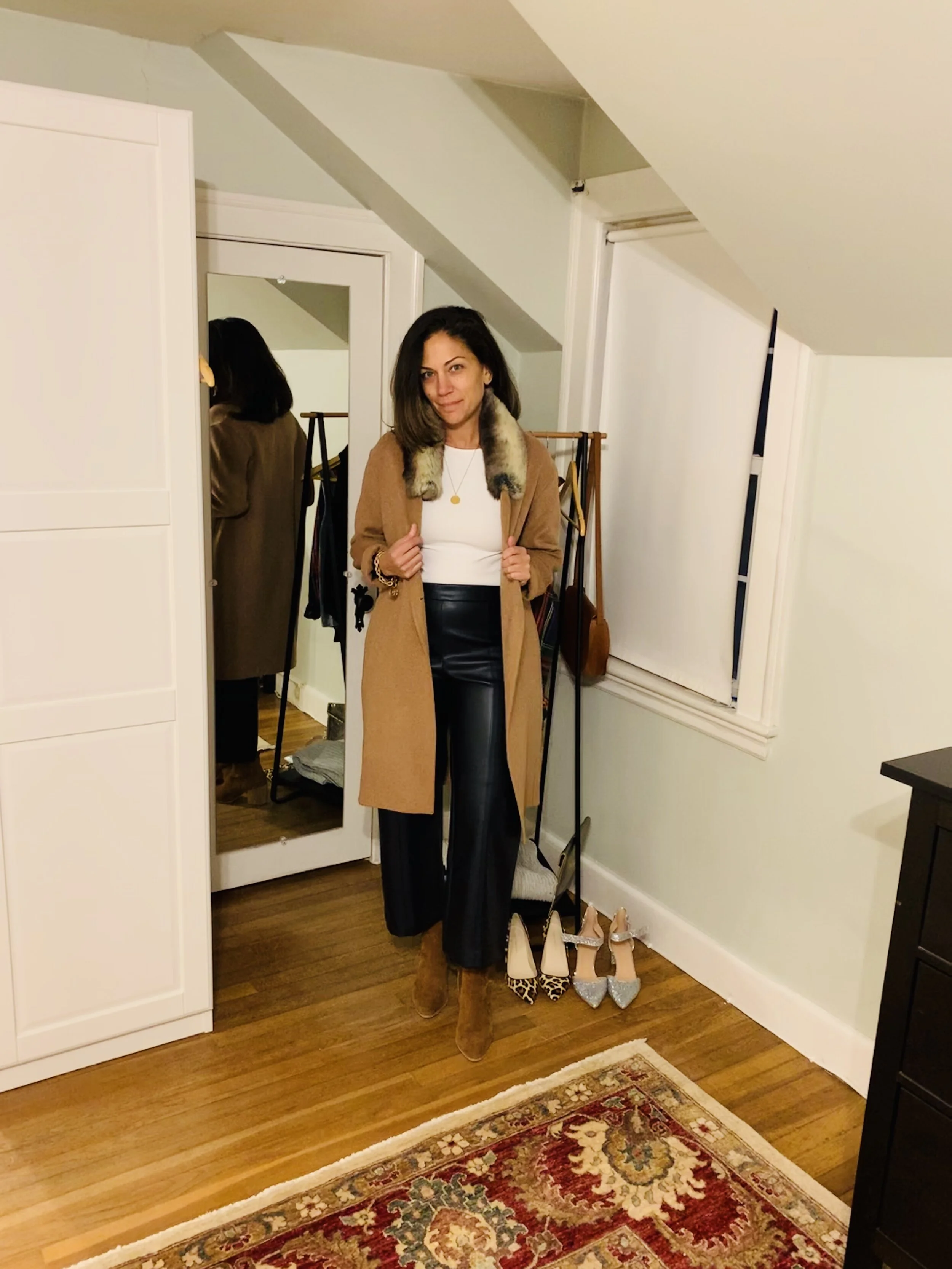 ann taylor leather pants