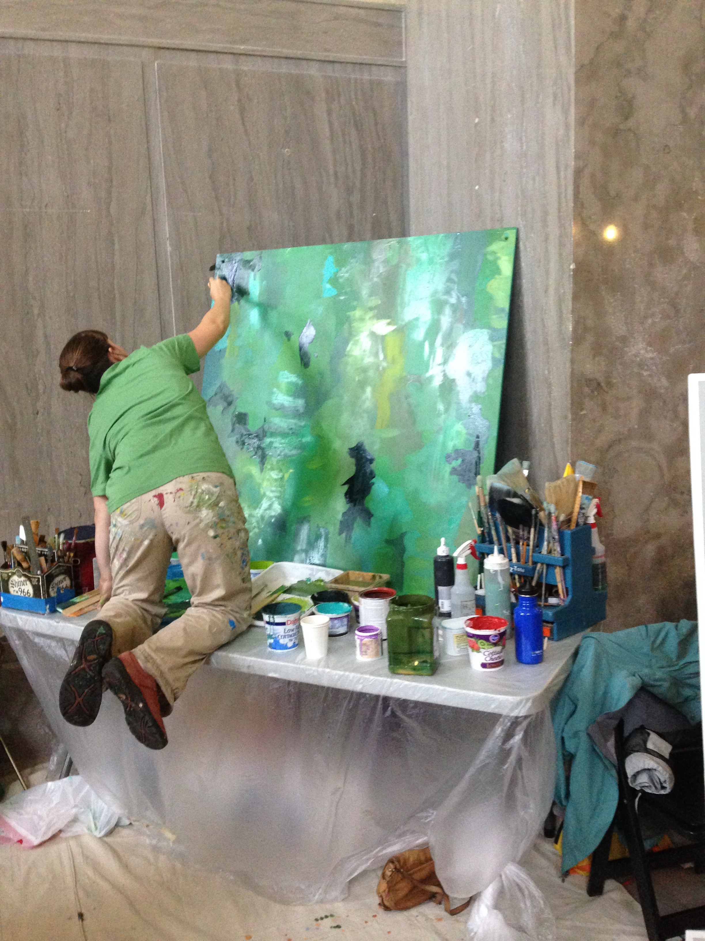 climbing is an important part of painting