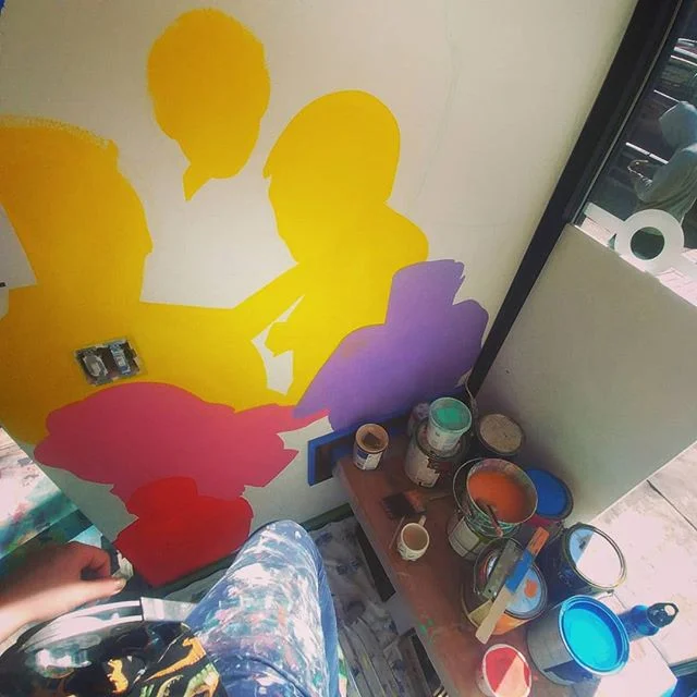 I forgot what HEAT feels like!! Fresh paint at @urbanhangsuiterva going up, swing by and seeeee :)