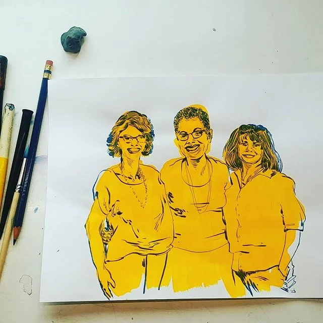 Gigi Amateau, Cheryl Groce-Wright, and Leslie Lytle - "an emerging sisterhood of justice-seeking women living and working in Richmond."