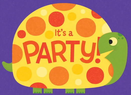 Title: Cute Turtle Party Illustrator: Steve Mack All inquiries for images can be sent to: Steve Mack Illustrator steve@stevemack.com Lori Nowicki Painted Words Licensing Agent lori@painted-words.com