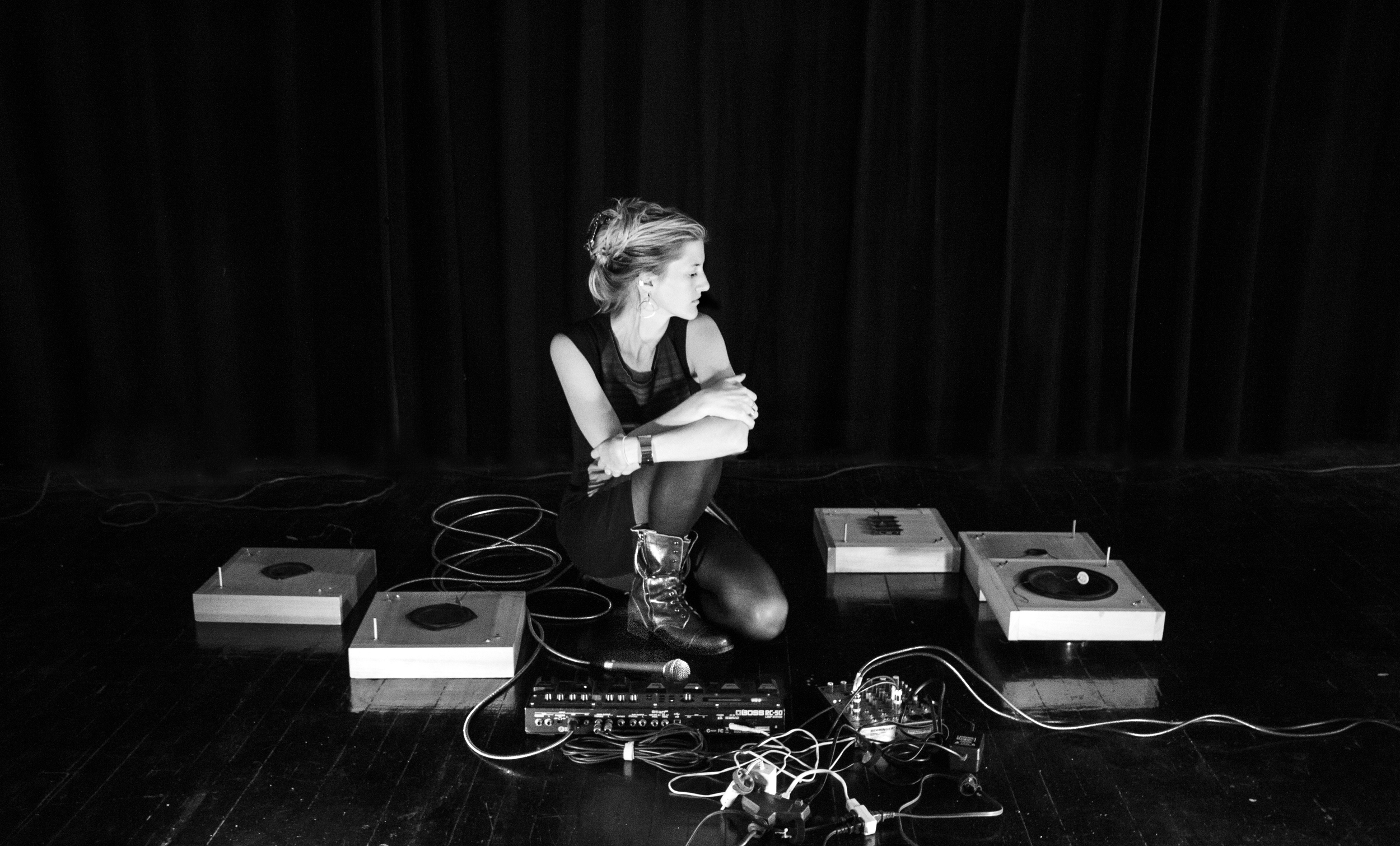 Lesley Flanigan with Speaker Feedback Instruments.jpeg