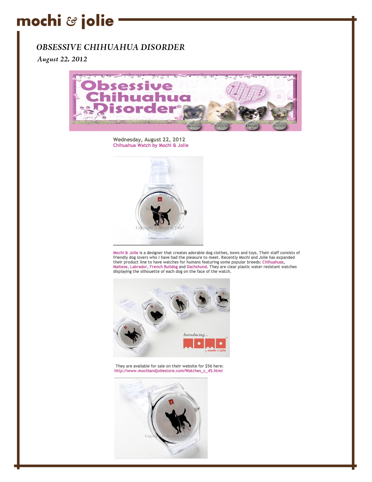Obsessive Chihuahua Disorder (August 22, 2012)