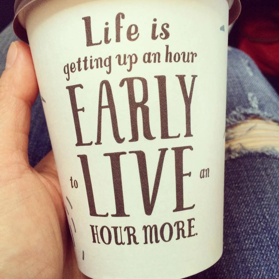 The unique coffee cup we discovered at Minneapolis–Saint Paul International Airport.
