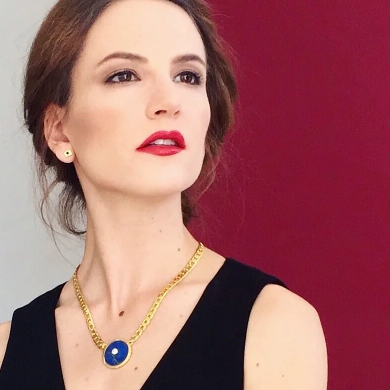 Ready at a moment&rsquo;s notice 💙Talisman necklace with Lapis gemstone