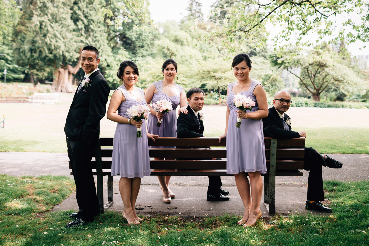 bridal party portrait vancouver wedding photography