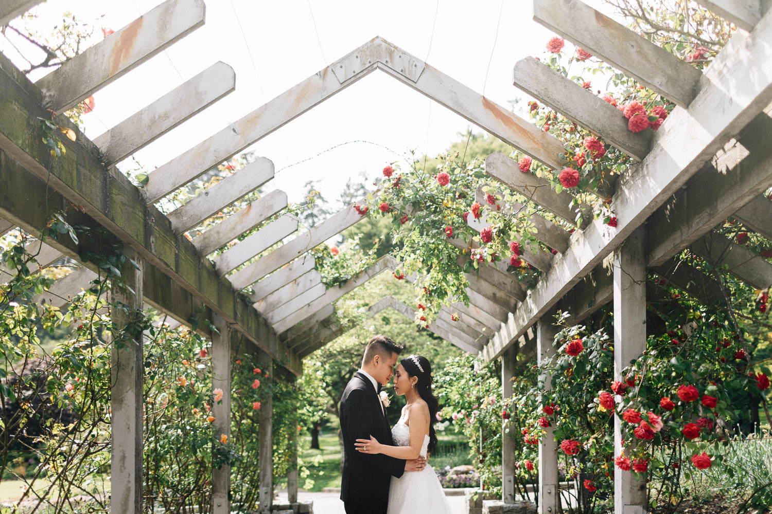 vancouver stanley park rose garden wedding