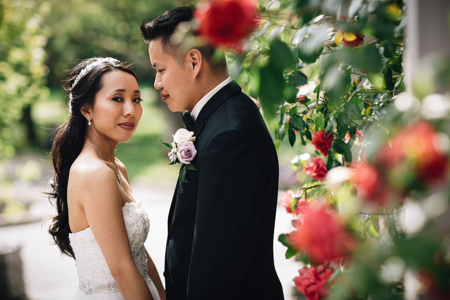 vancouver stanley park wedding potrait