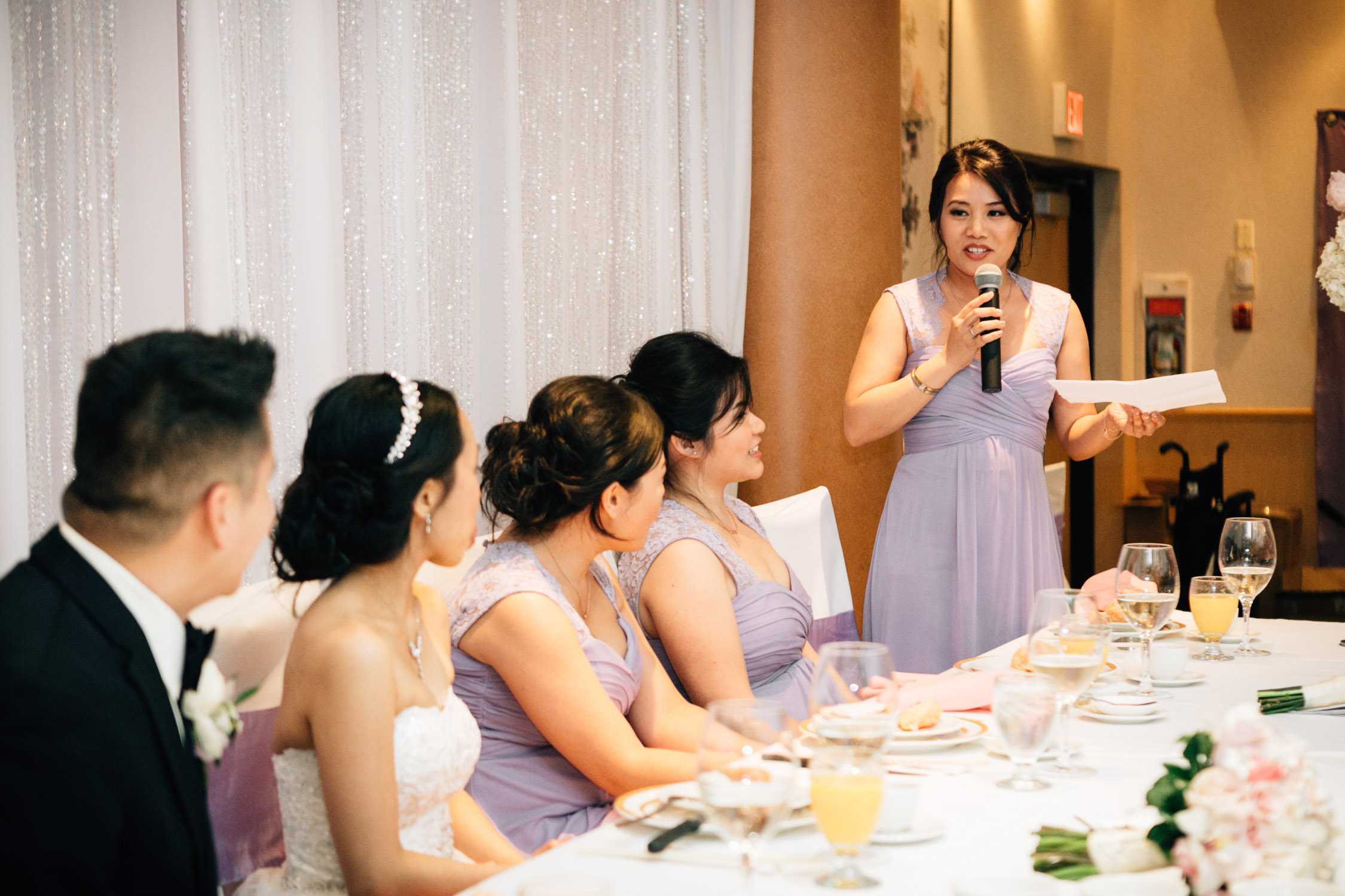 bridsmaid speech at sun sui wah wedding reception