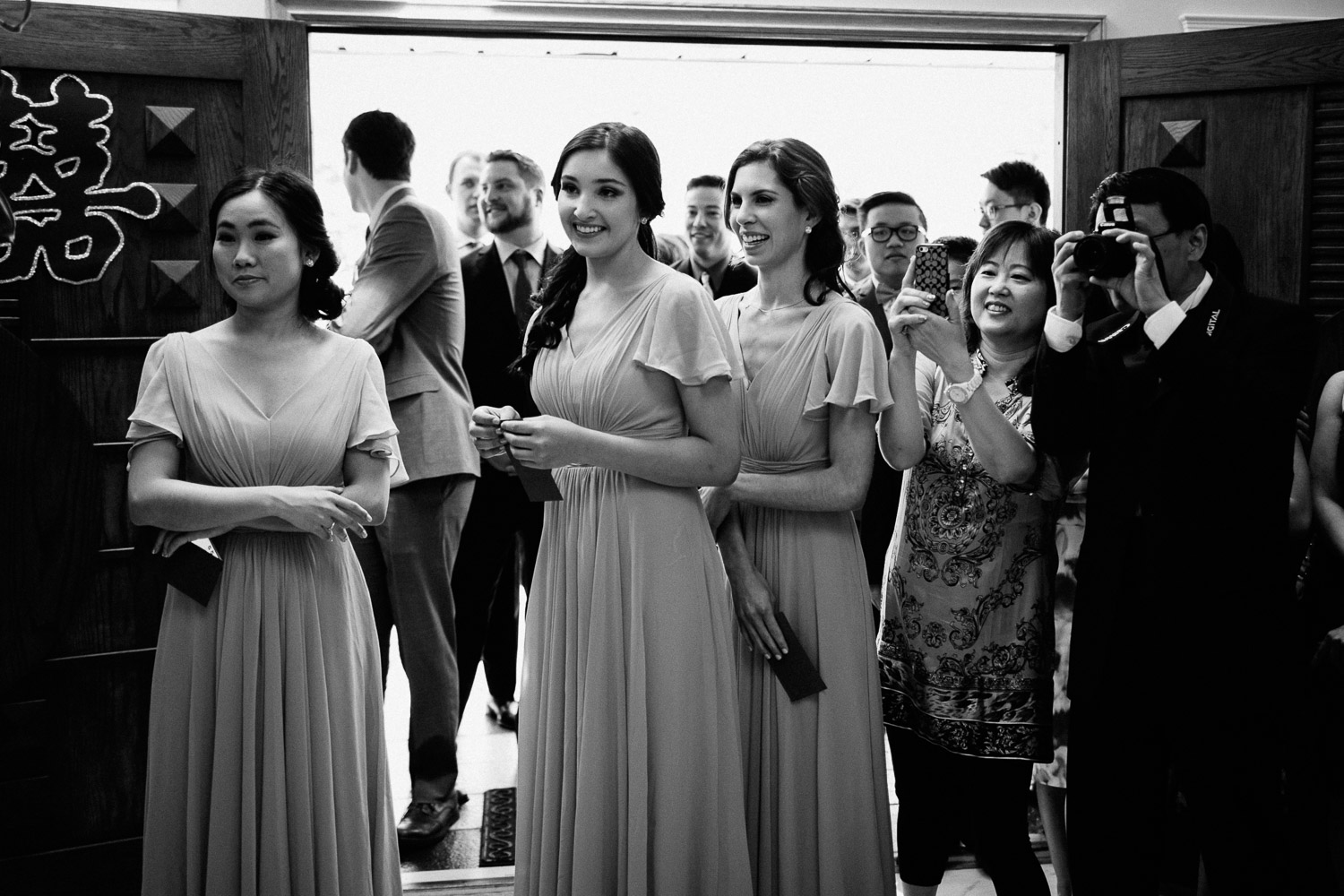 chinese vancouver wedding black and white photography