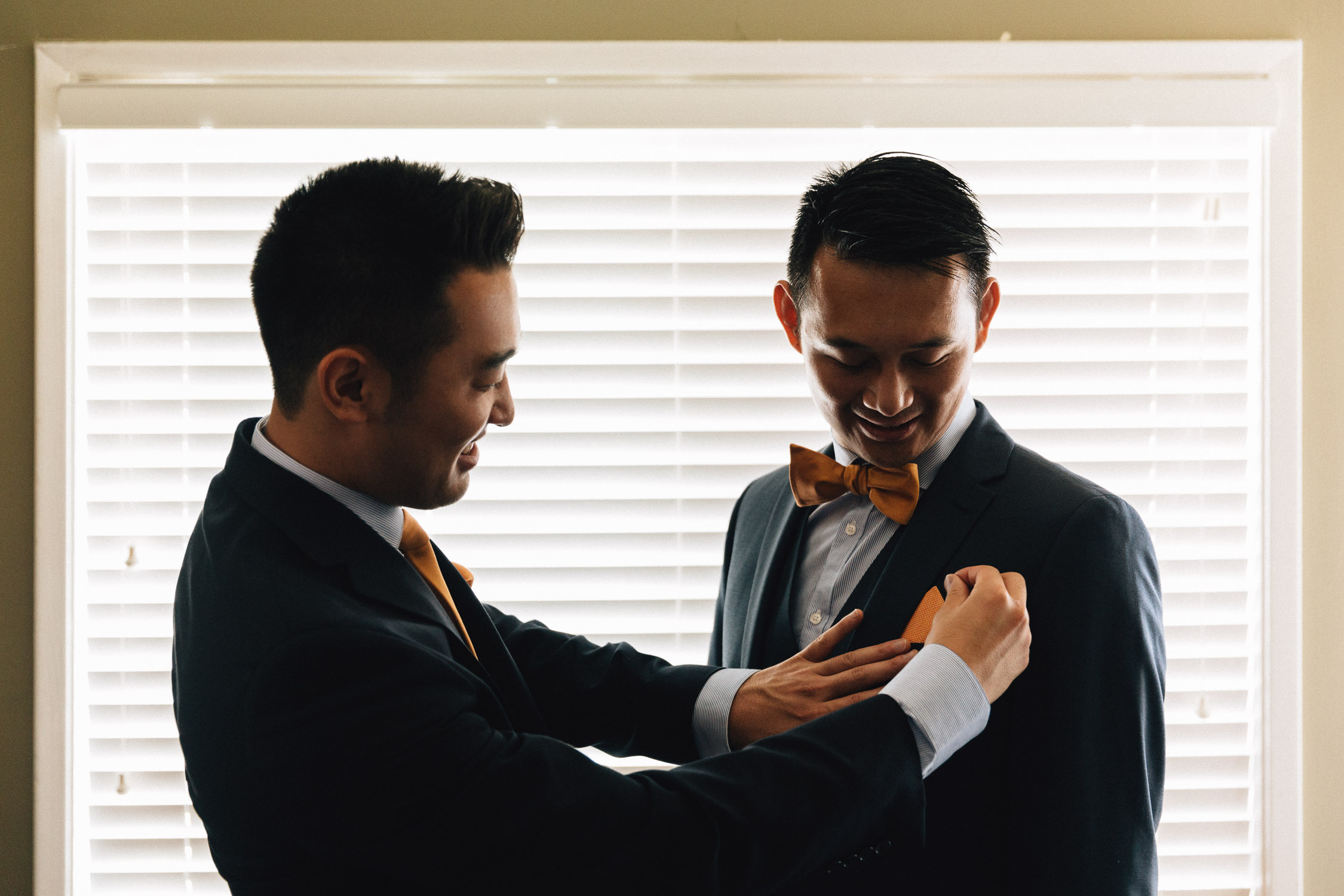 daniel kim and kenny lam getting ready groom and groomsman vancouver wedding photographer