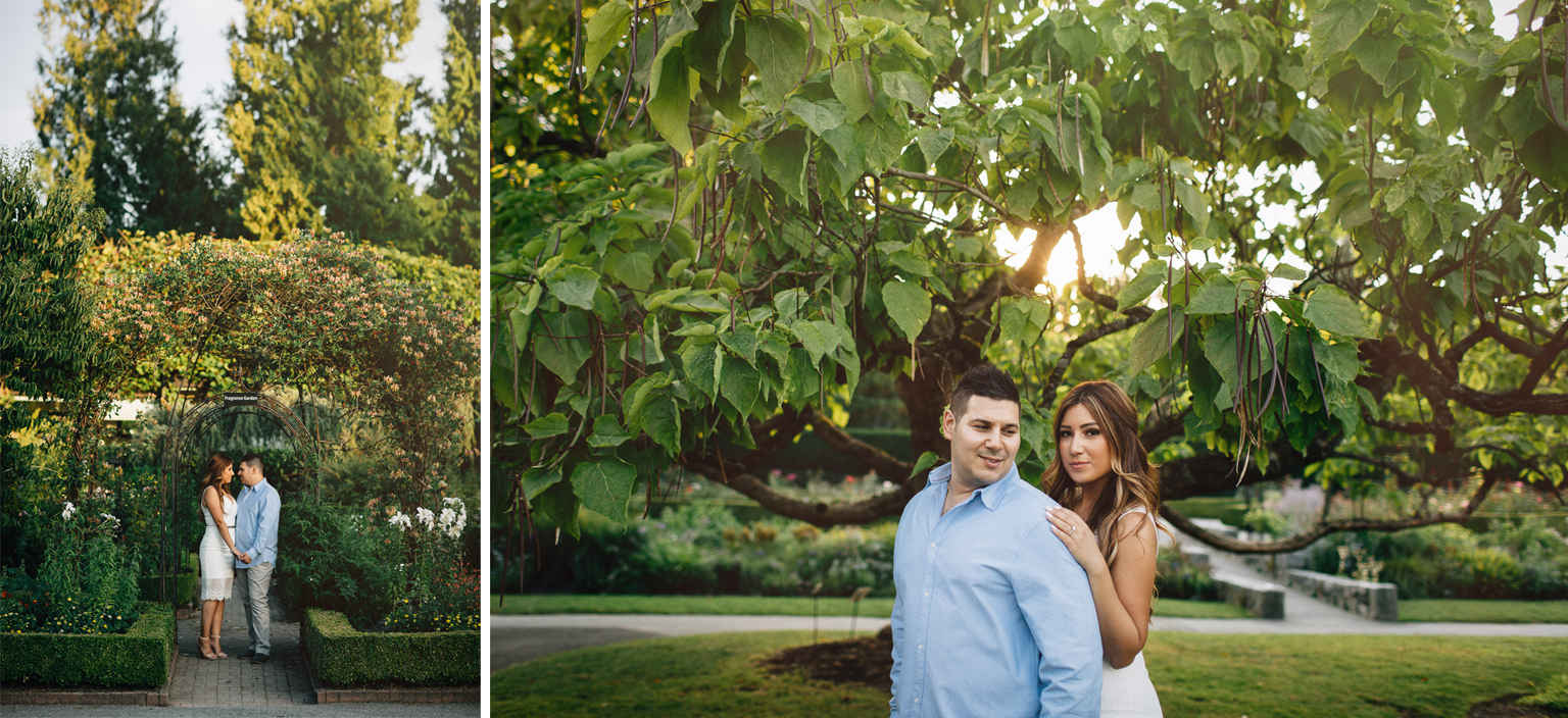 vancouver vandusen botanical garden engagement photographer