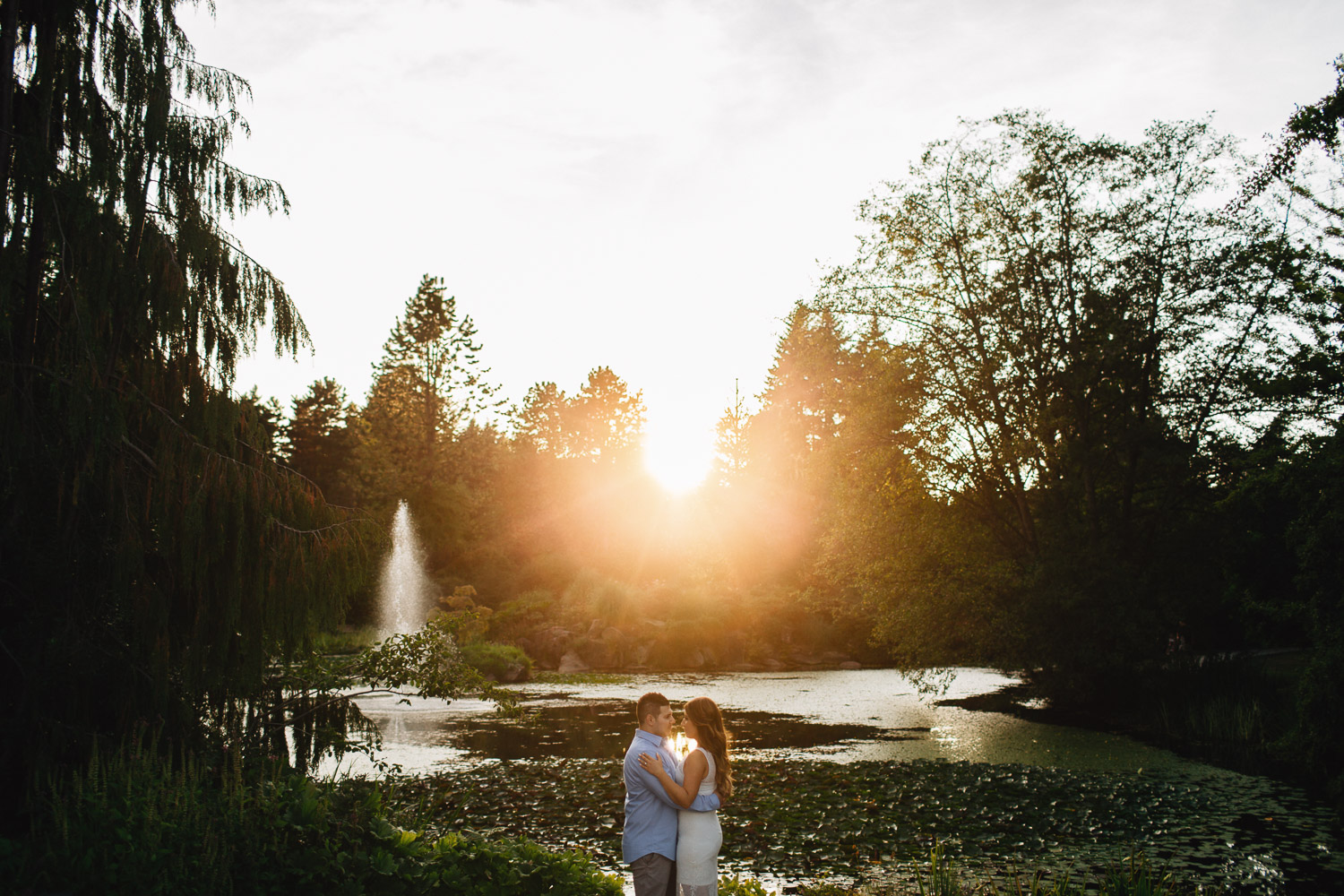 VanDusen Botanical Garden engagement photography in Vancouver