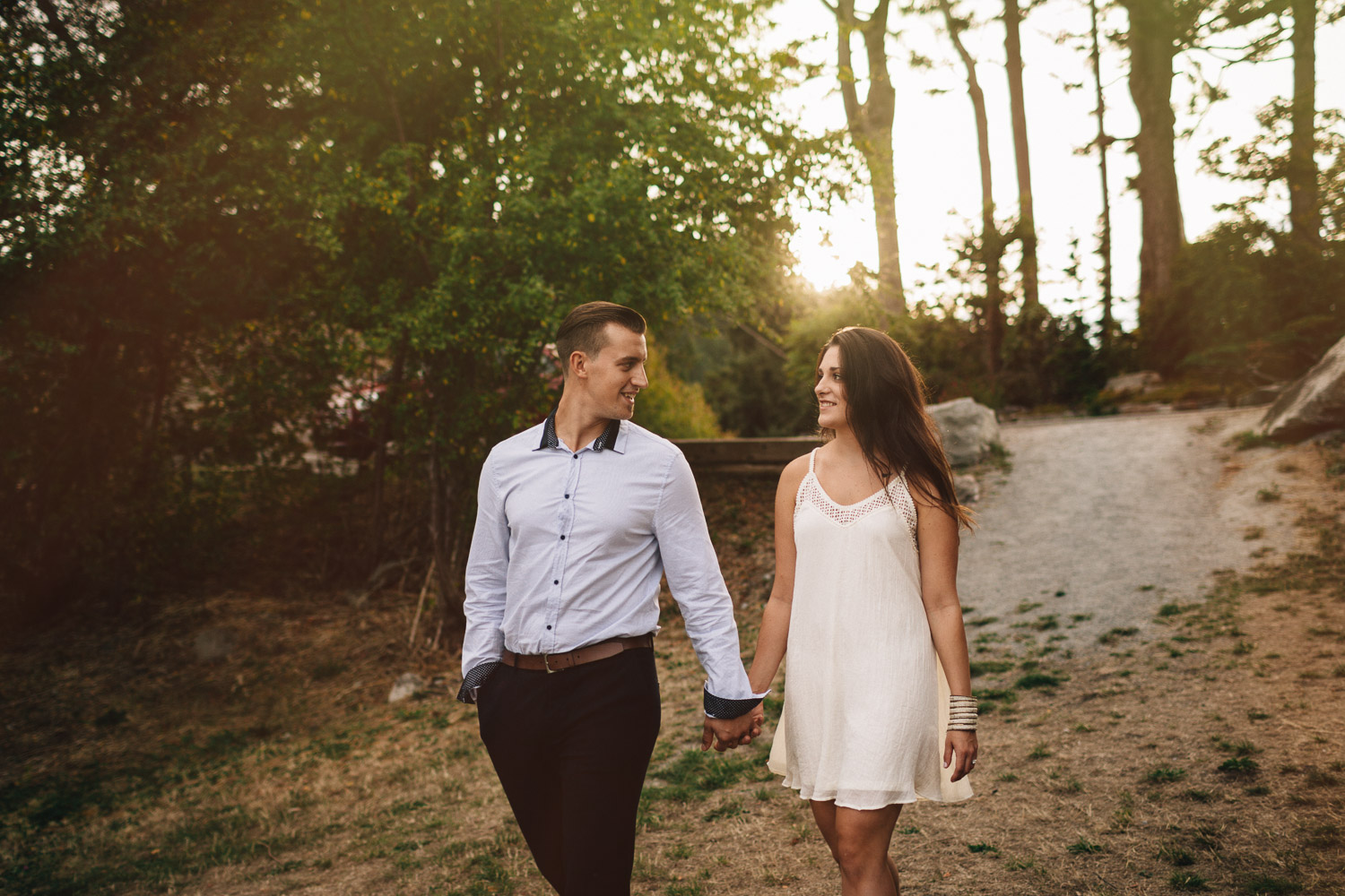 west vancouver sunset engagement photography