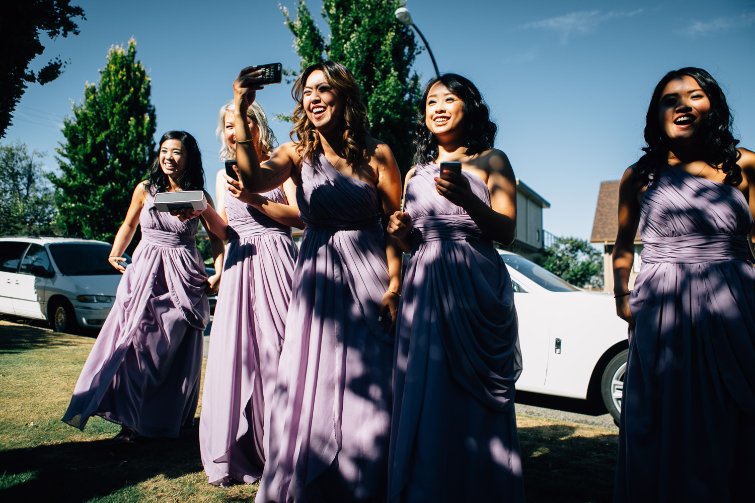 bridesmaids chinese door games vancouver wedding photographer
