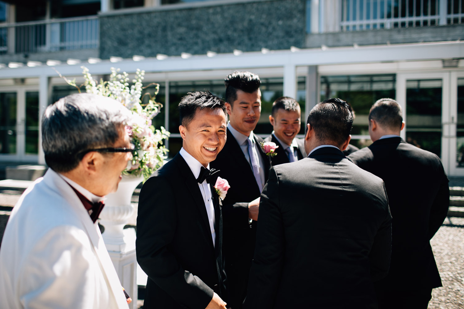ubc groom wedding ceremony sage bistro