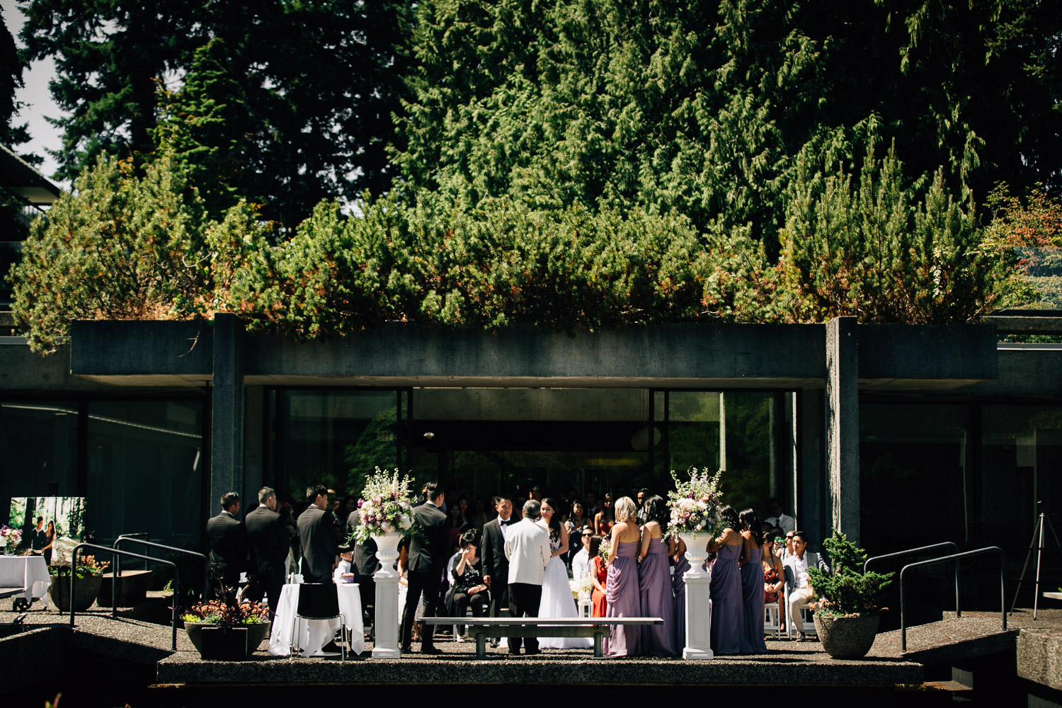 ubc wedding photography at sage bistro during summer
