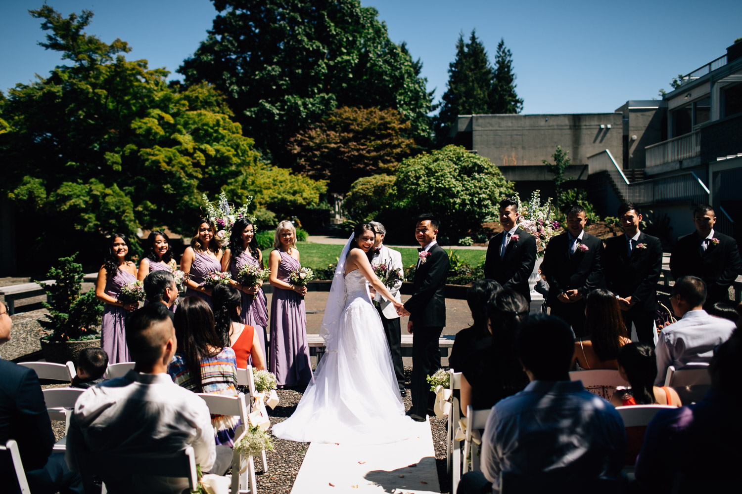 ubc wedding at sage bistro ceremony photographer