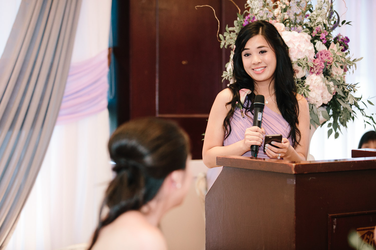 shiang garden bridesmaid speech wedding reception