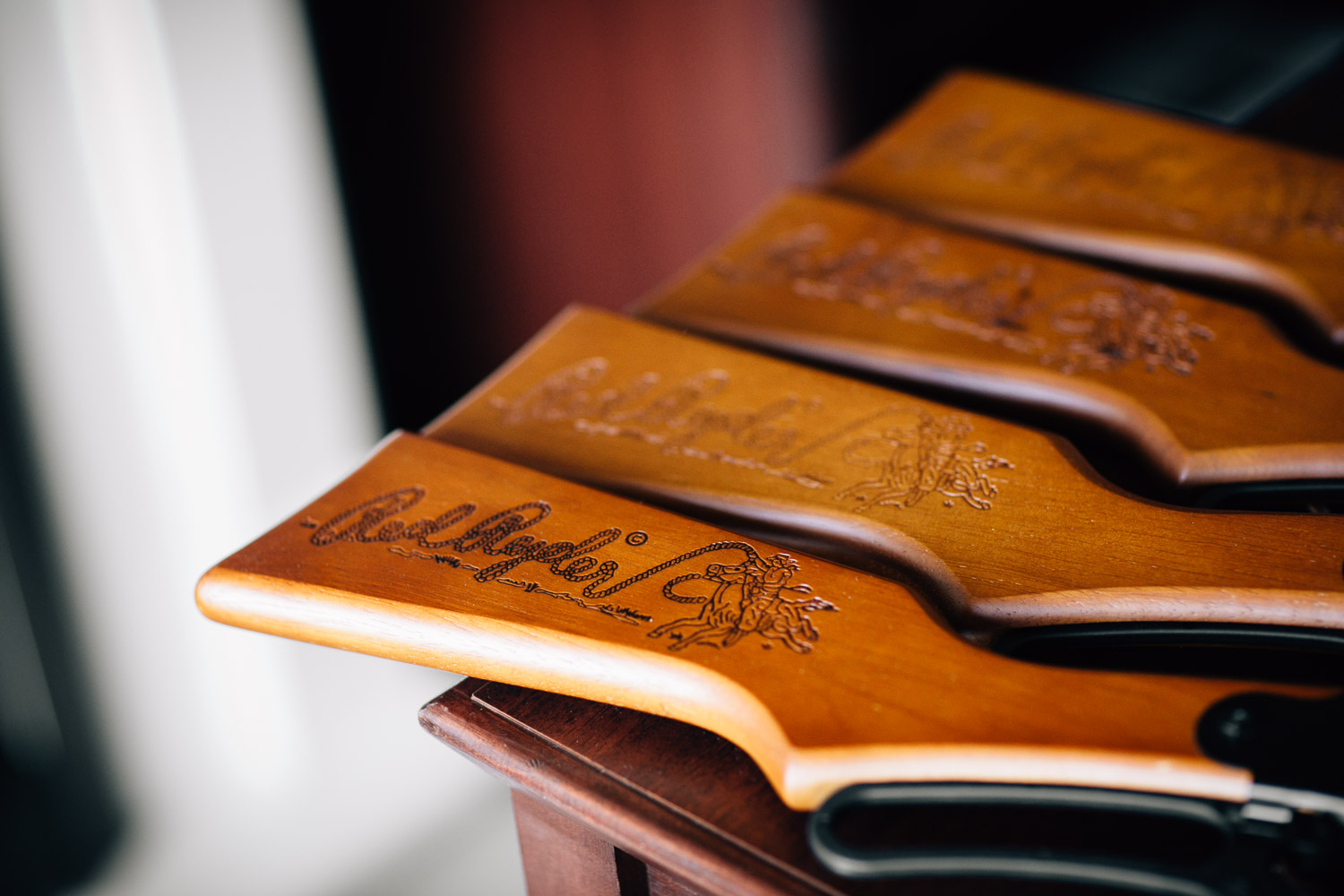 groomsmen gifts gun engraved surrey wedding photography