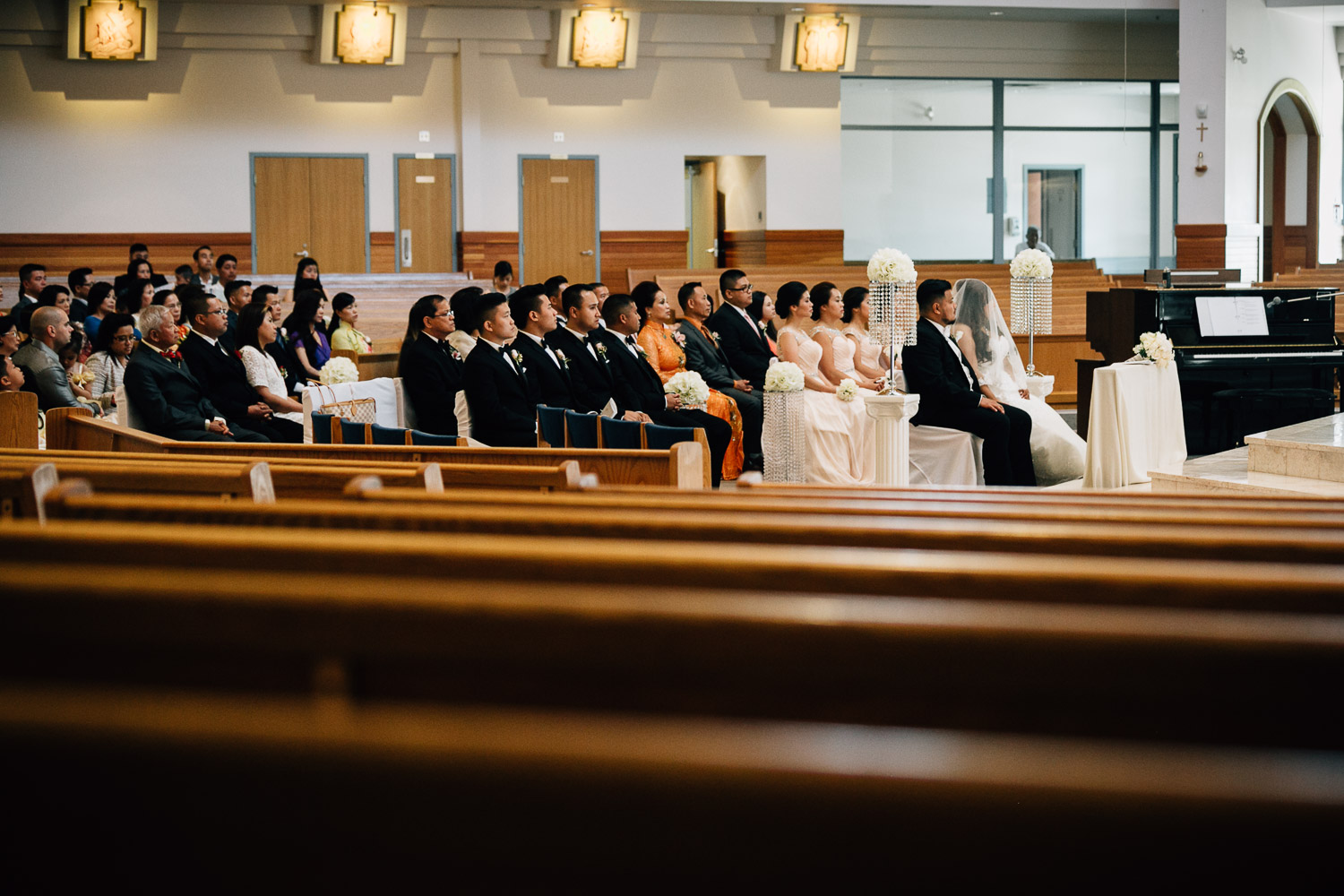 st. matthew's parish surrey wedding photography ceremony
