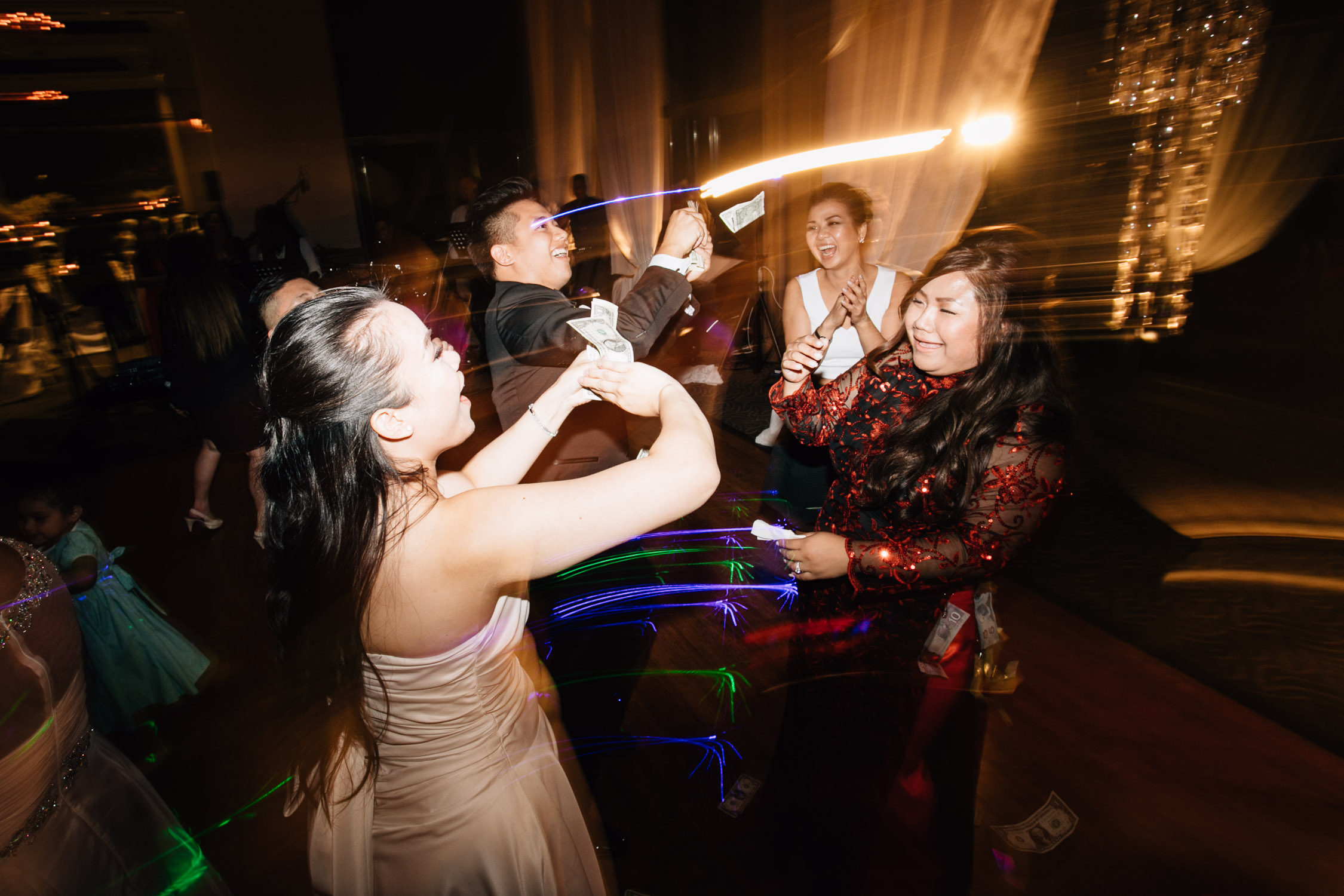 swaneset reception wedding vietnamese filipino money dance