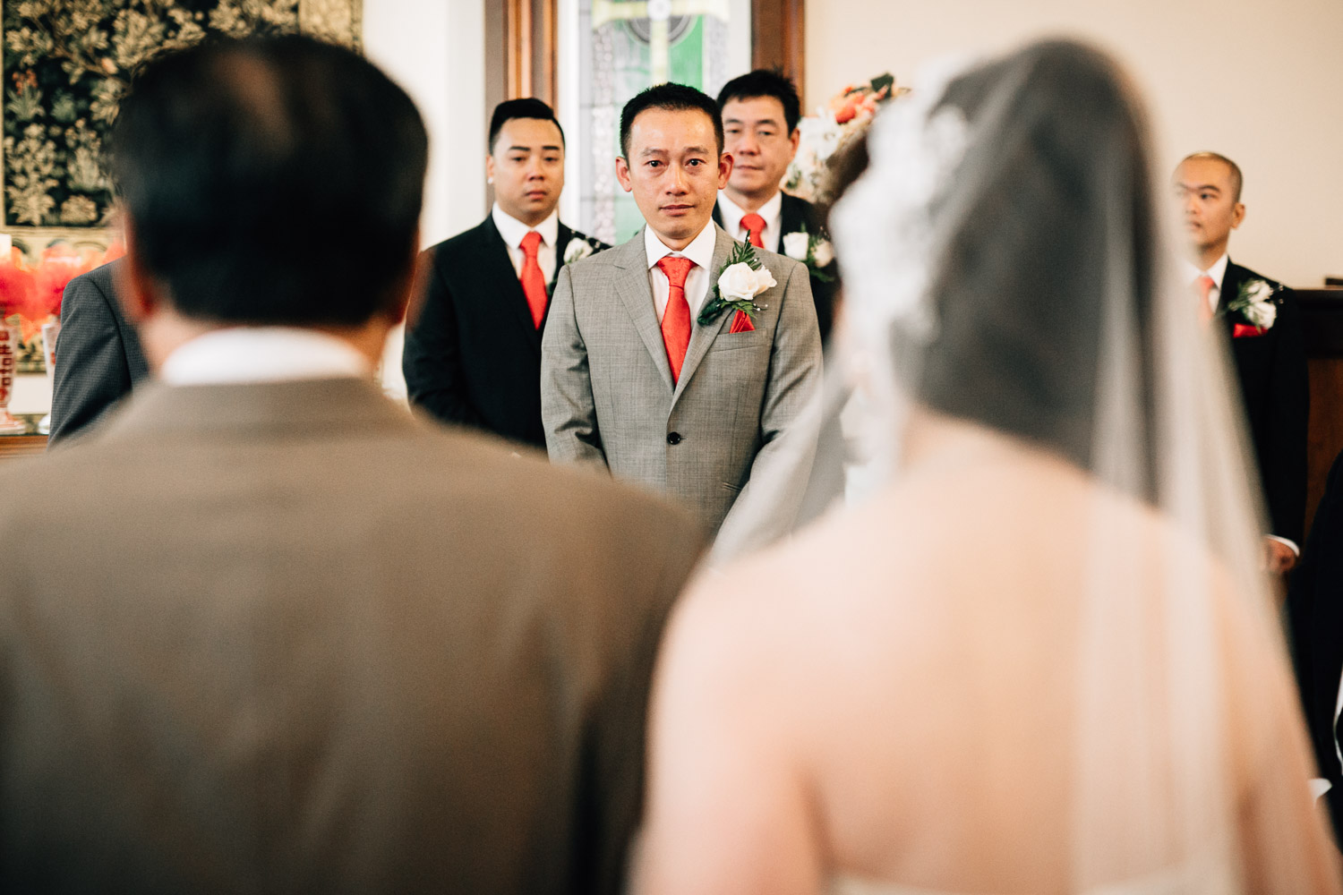 Minoru Chapel Richmond wedding photographer ceremony