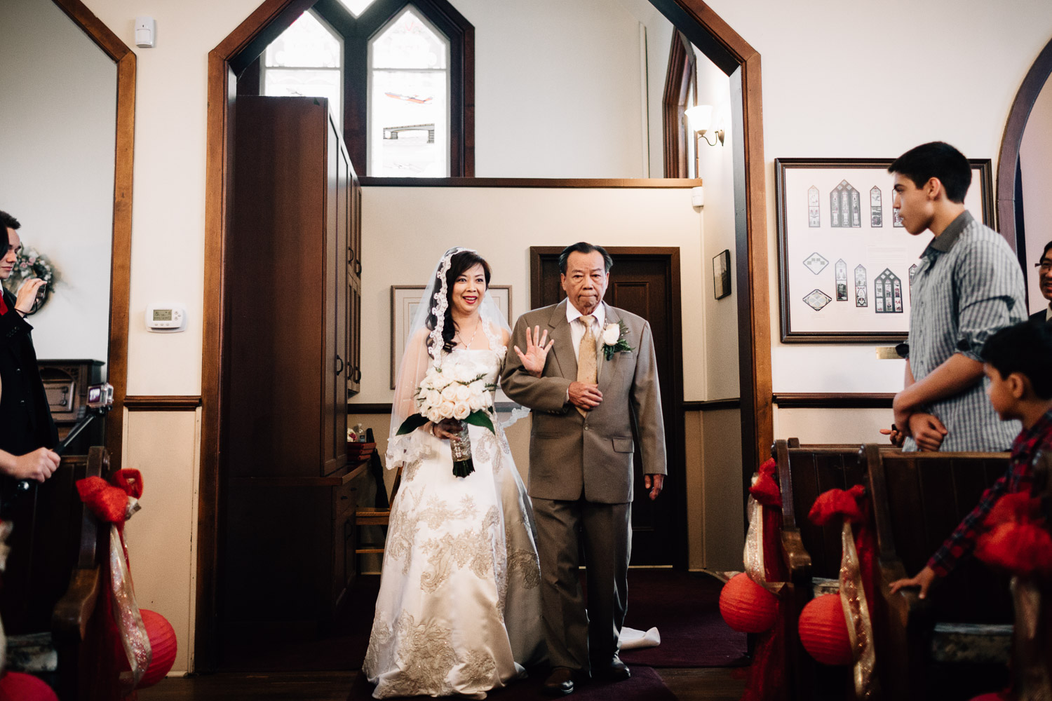 Minoru Chapel Richmond wedding photographer ceremony