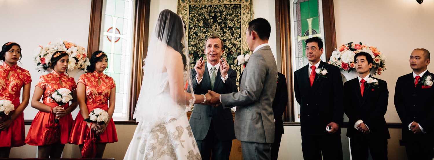 Minoru Chapel Richmond wedding photographer ceremony